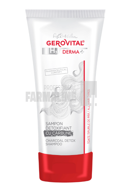 Gerovital H3 Derma + Sampon detoxifiant cu carbune 200ml