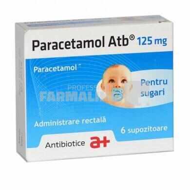 Paracetamol ATB 125 mg 6 supozitoare