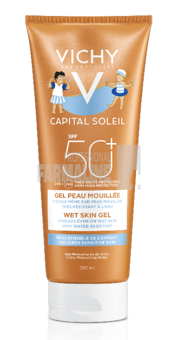 Vichy Capital Soleil Gel pentru copii rezistent la apa SPF50+ 200 ml