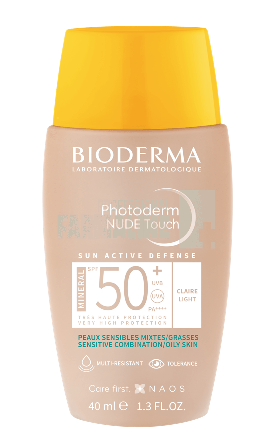 Bioderma Photoderm Nude Touch Mineral Fluid SPF50+ Claire/Deschis 40 ml