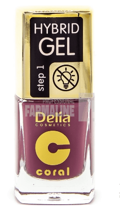 Delia Coral Hybrid Gel Color Step 1 Lac Unghii 58 11 ml