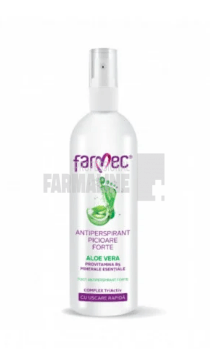 Farmec Antiperspirant spray pentru picioare forte cu aloe vera 200 ml