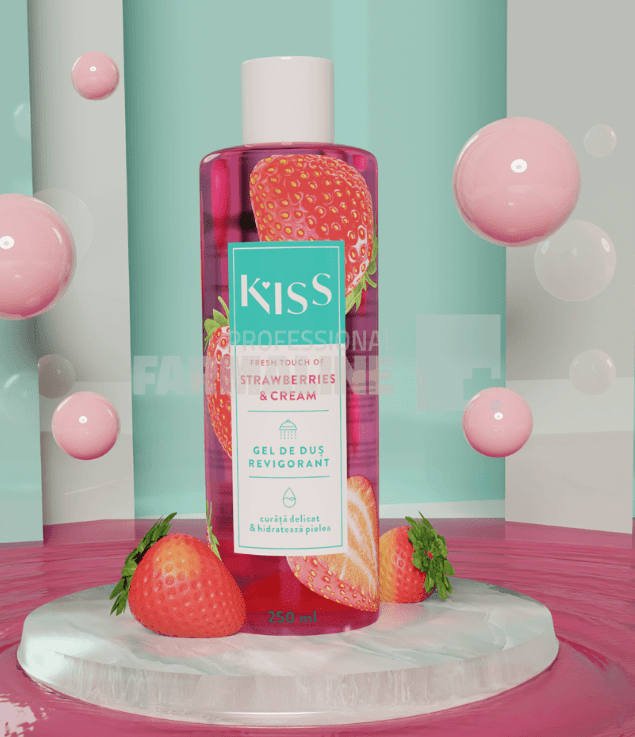 Fiterman Kiss Gel de dus Strawberry & Cream 250 ml