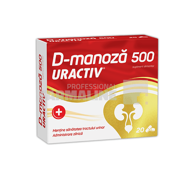 Uractiv D-manoza 500 mg 20 capsule