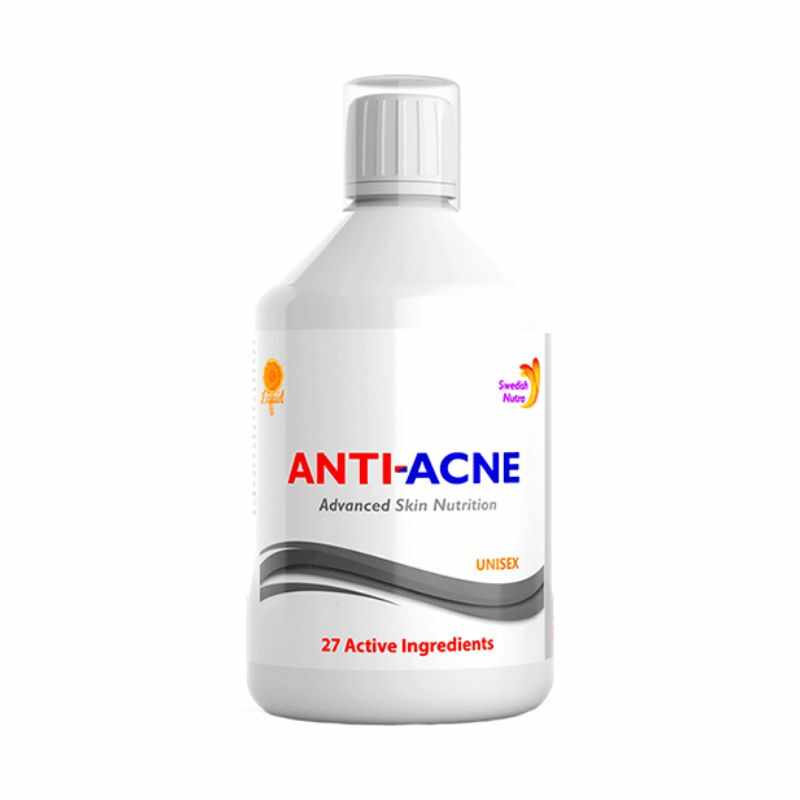 AntiAcnee Complex lichid cu 27 Ingrediente active, 500 ml, Swedish Nutra