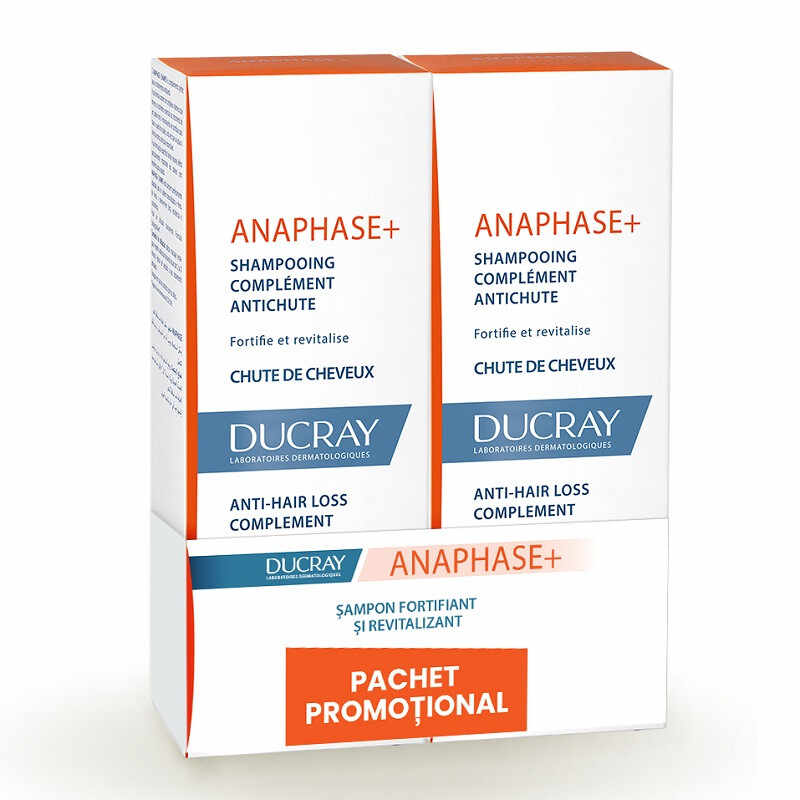 Ducray Anaphase Sampon pachet promotional 2 X 200 ml