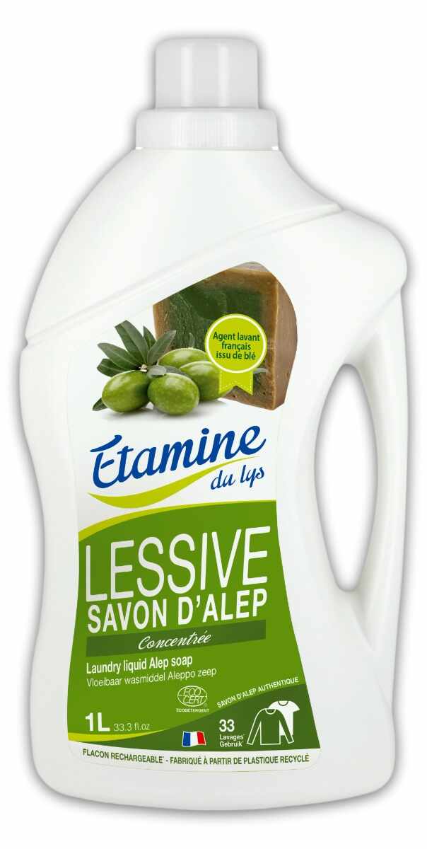 Detergent bio de rufe pentru piele sensibila cu sapun de Alep, 1000ml, Etamine