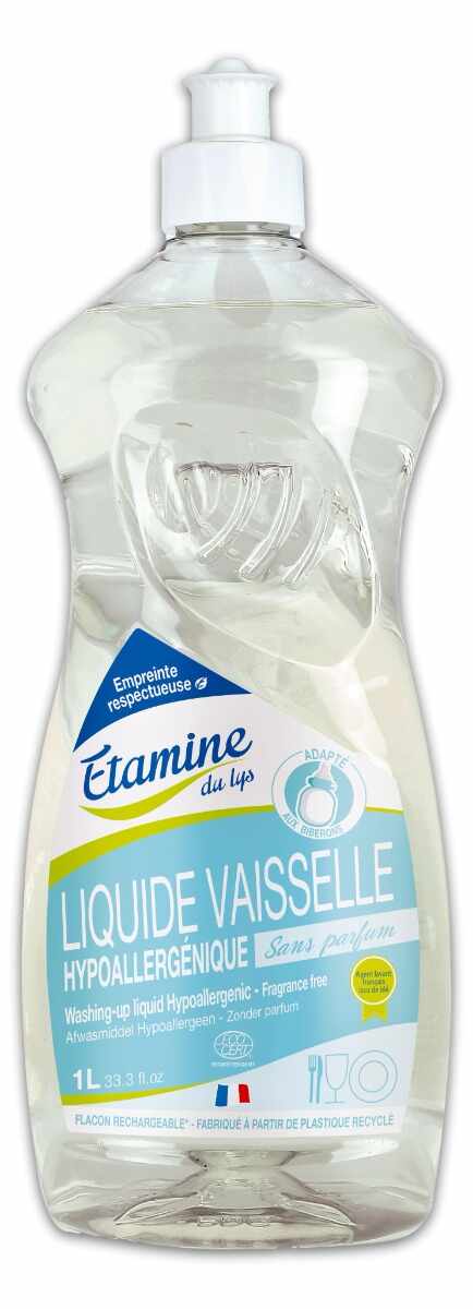 Detergent bio hipoalergenic pentru vase fara parfum, 1000ml, Etamine