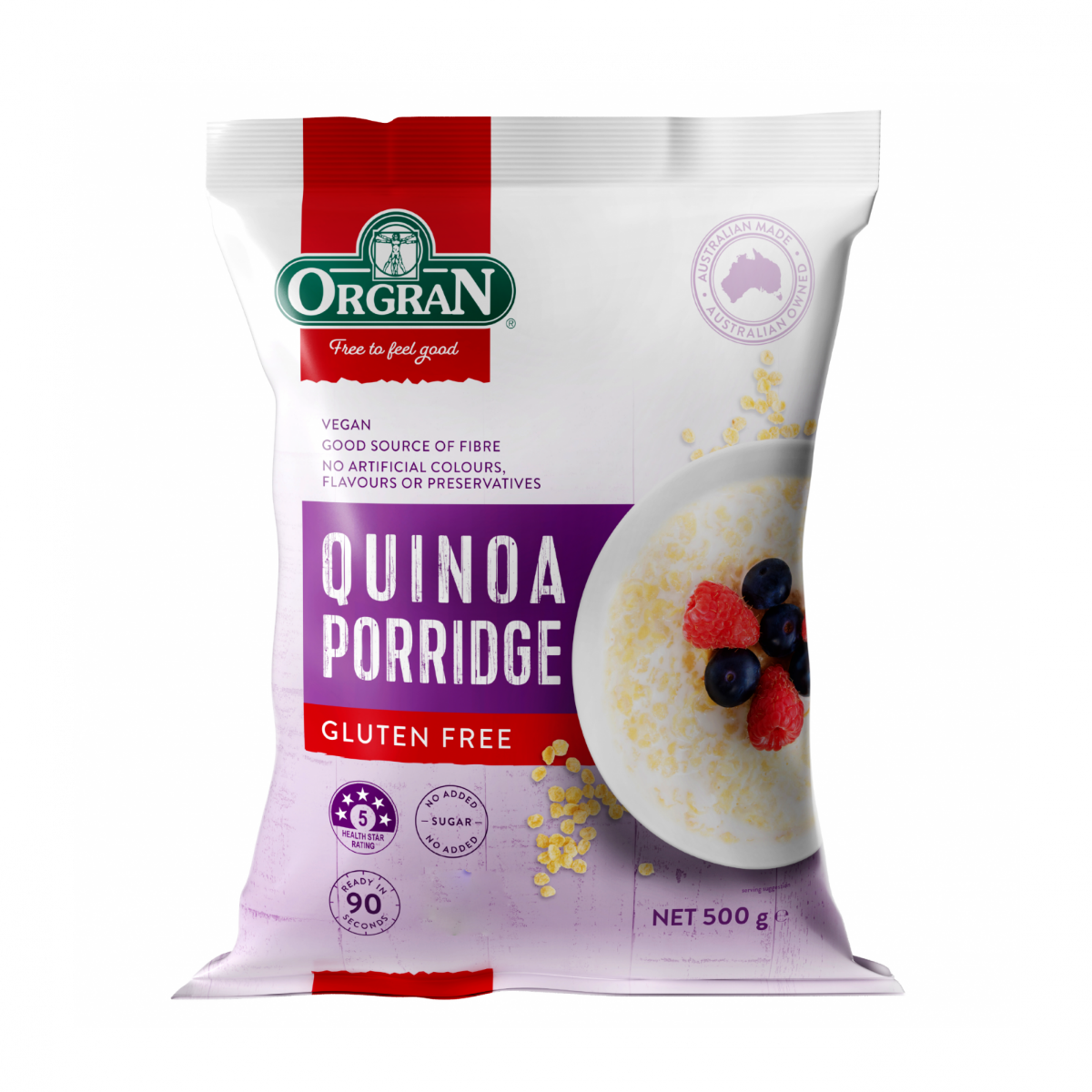 Porridge din quinoa, 500g, Orgran