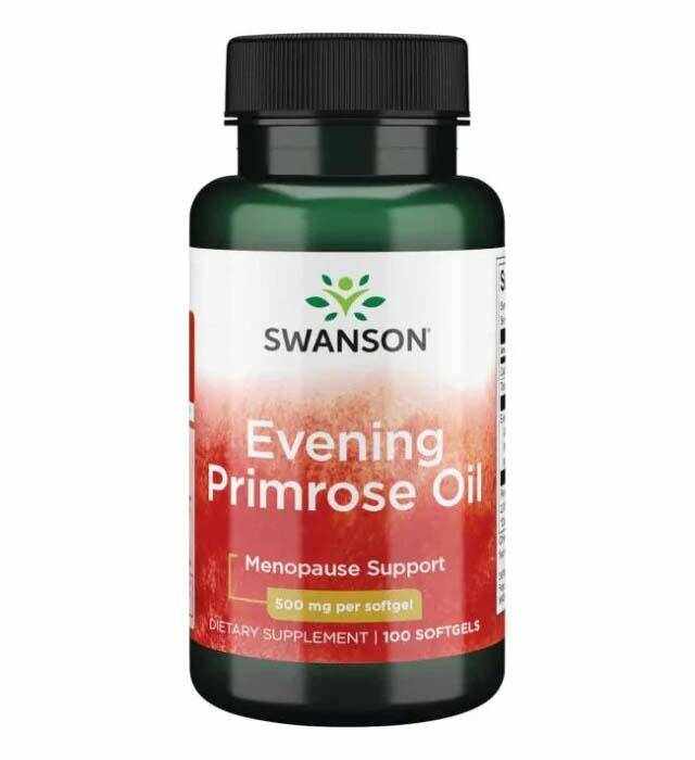 Evening Primrose Oil, Ulei De Primula, Luminita Noptii, Pre Menopauza, 500 mg, 100 Capsule, Swanson