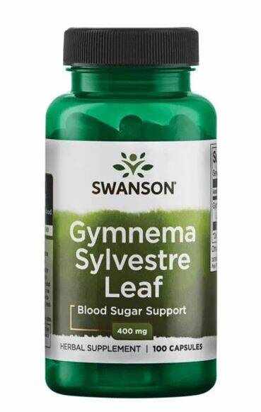 Gymnema Sylvestre Leaf (Gurmar) 400 mg, 100 Capsule - Swanson