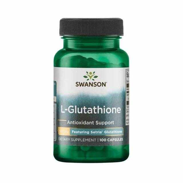 L-Glutathione, 100 mg, 100 capsule vegetale, Swanson