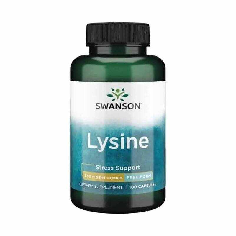 L-Lysine ( Lizina HCl ), 500 mg, 100 capsule, Swanson