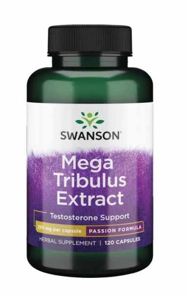Mega Tribulus Extract Standardizat 250 mg (Coltul Babei), 60 Cps - Swanson