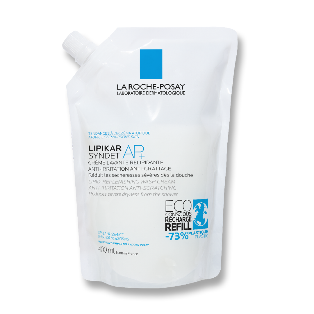 Rezerva eco Crema de spalare anti-iritatii pentru piele sensibila Lipikar Syndet AP+, 400 ml, La Roche-Posay
