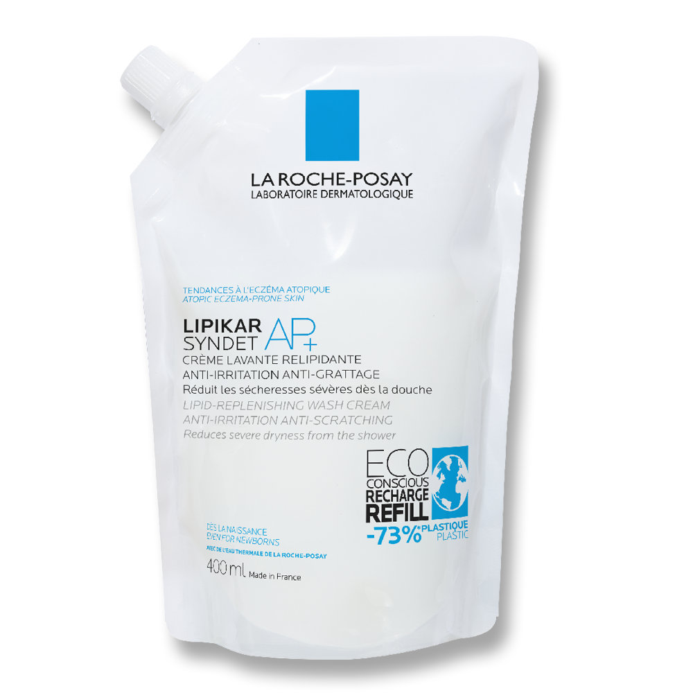 Rezerva gel de curatare pentru piele sensibila Lipikar Syndet, 400ml, La Roche-Posay