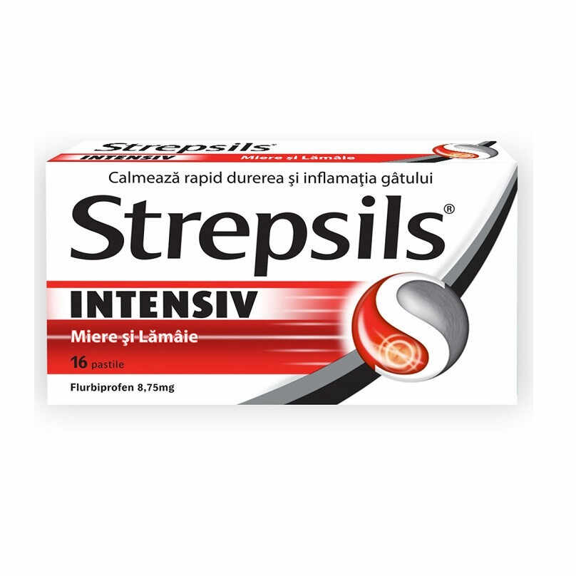 Strepsils Intensiv Miere si Lamaie 8.75 mg 24 comprimate