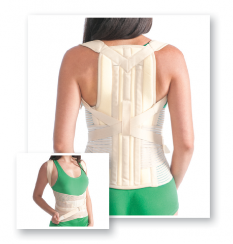 Orteza corset cu atele 2015, M/L, 98-115cm, Bej, Medtextile