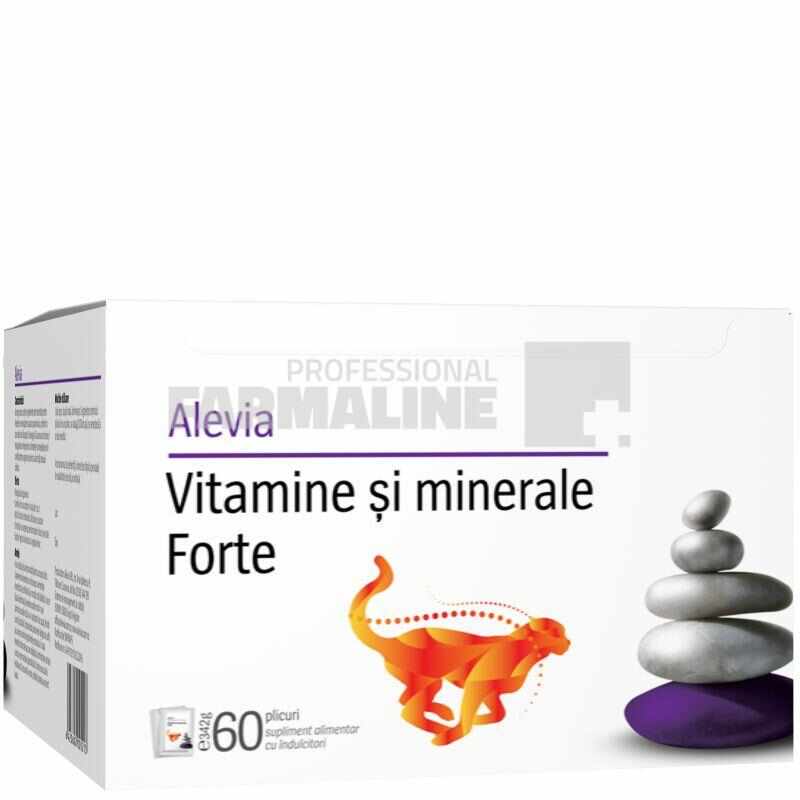 Alevia Vitamine si Minerale Forte 60 plicuri