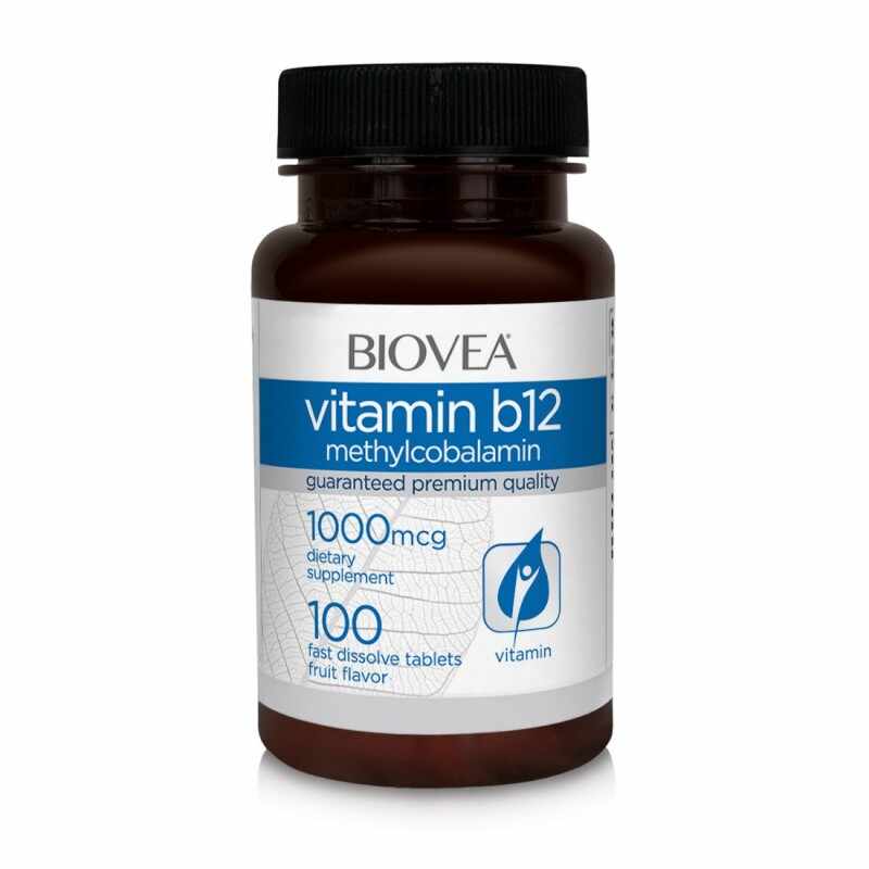 Biovea Vitamina B12 (Metilcobalamină) 1000 mcg 100 comprimate (dizolvare rapida)