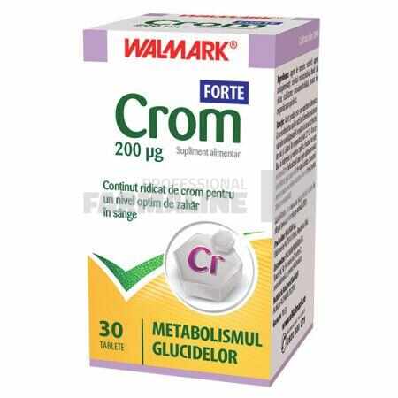 Crom Forte 200 mg 30 comprimate