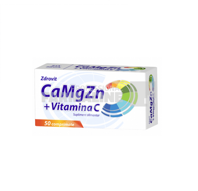Zdrovit CaMgZn + Vitamina C 50 comprimate