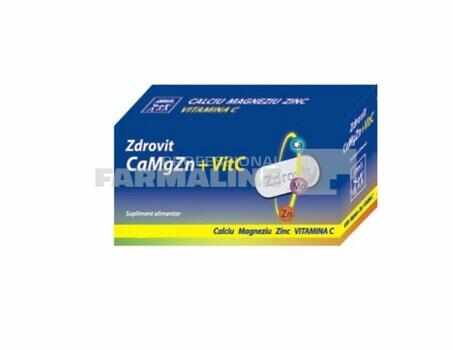 Zdrovit CaMgZn + Vitamina C 60 comprimate