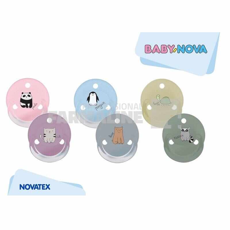 Baby Nova 20009 Suzete silicon rotunde 0-24 luni 2 bucati
