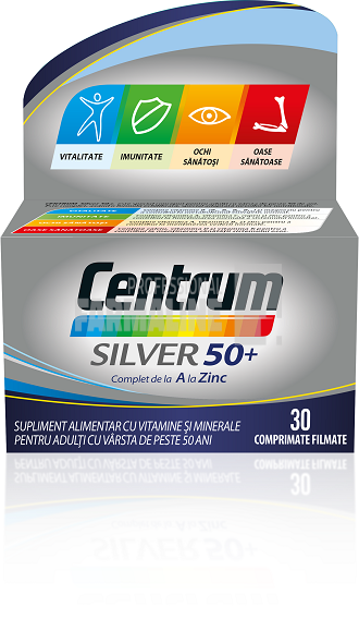 Centrum Silver 50+ de A la Zinc 30 comprimate