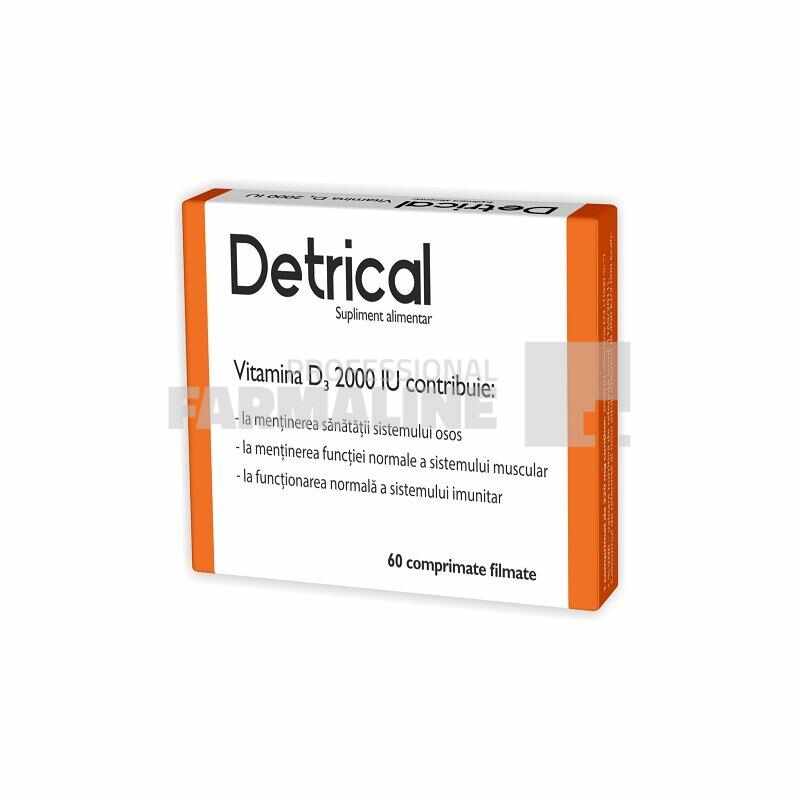 Detrical D3 2000 IU 60 comprimate filmate
