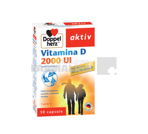 Doppelherz Aktiv Vitamina D 2000 UI 30 capsule