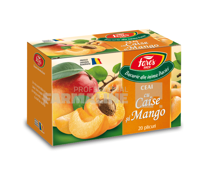 Fares Ceai Caise și Mango 20 plicuri