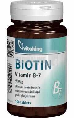 Vitamina B7 Biotina 900 mg 100 comprimate