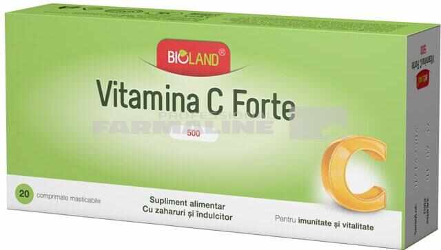 Vitamina C Forte 500 mg 20 comprimate masticabile