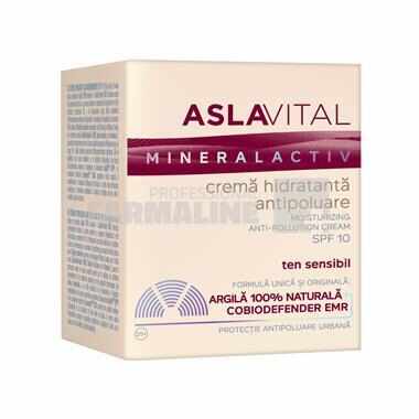 Aslavital Mineralactiv Crema hidratantÄƒ antipoluare SPF10 50 ml 