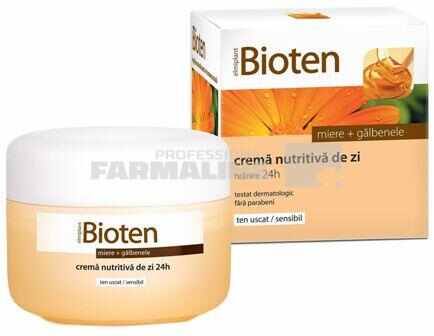 Bioten Crema nutritiva de zi cu miere + galbenele ten uscat/sensibil 50 ml 