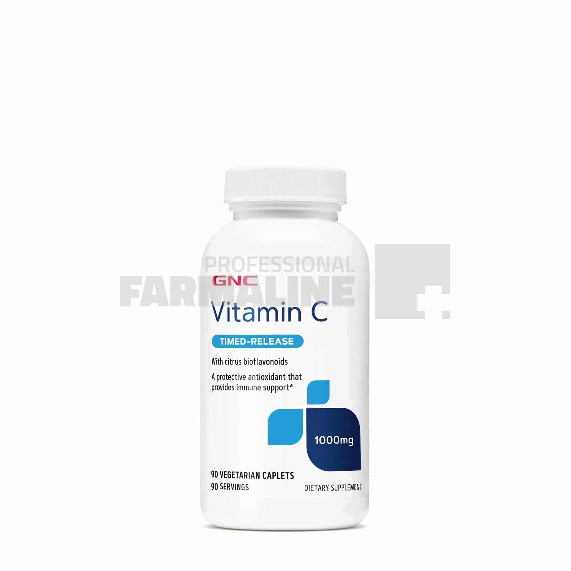 GNC Vitamina C 1000mg cu bioflavonoide 90 tablete