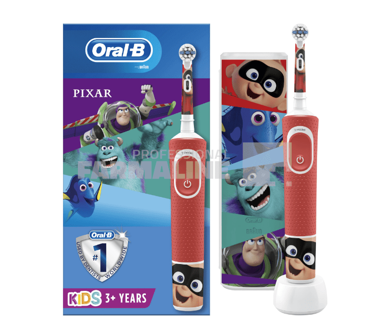 Oral B Periuta dinti Electrica copii Braun Vitality D100 Pixar