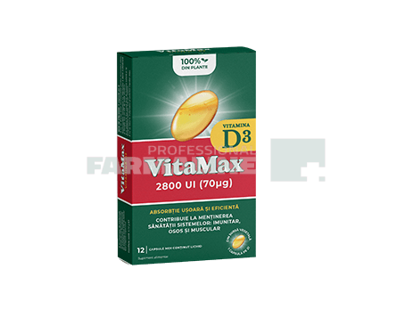 Vitamax Vitamina D3 12 capsule moi