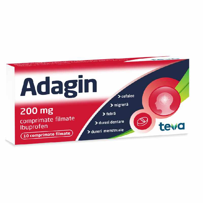 Adagin 200 mg 10 comprimate filmate Actavis