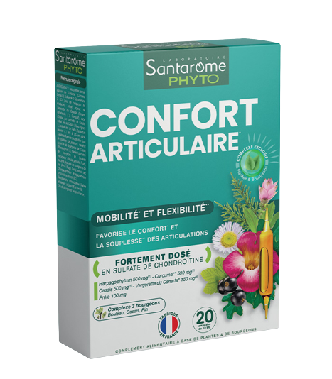 Confort Articulaire, 20 fiole, Santarome Bio