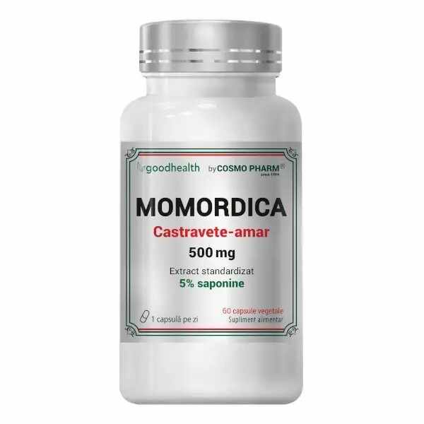 Momordica 500mg, 60 capsule vegetale, Cosmopharm