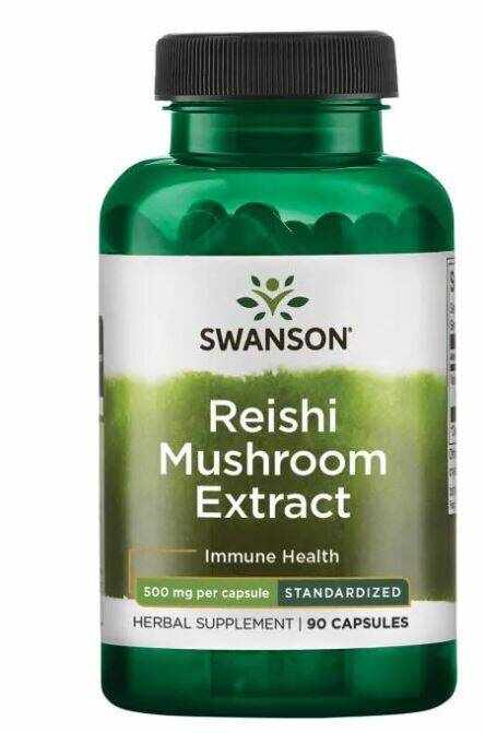 Reishi Mushroom Extract Standardizat 500mg, 90 capsule - Swanson