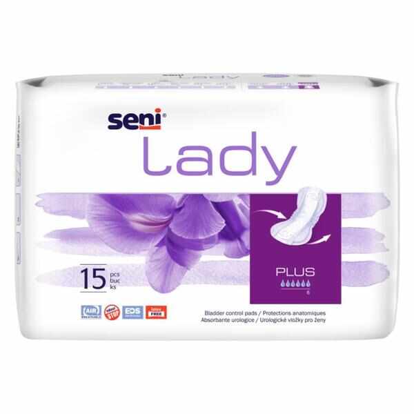 Absorbante Urologice pentru Incontinenta Urinara Femei - Seni Lady Slim Plus, 15 buc
