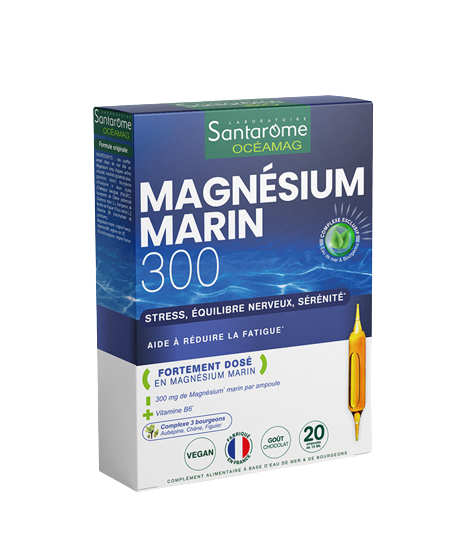 Magnesium Marin 300, 20 fiole, Santarome Bio