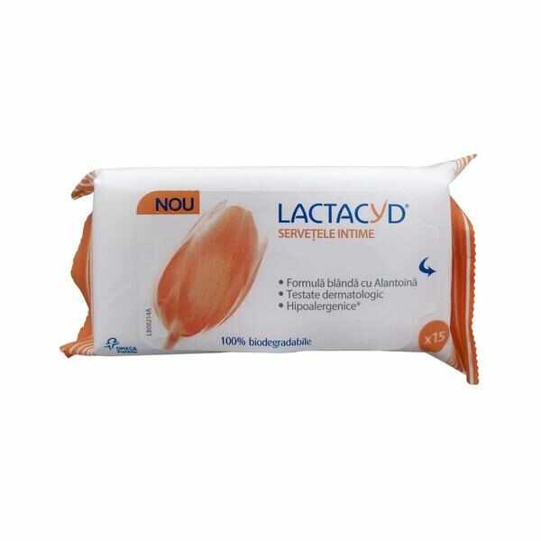 Servetele Intime Lactacyd - Interstar, 15 buc