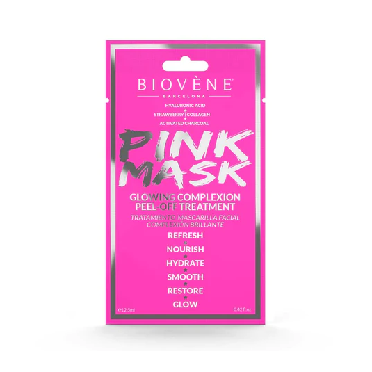 Masca pentru stralucire peel-off Pink Mask, 75ml, Biovene