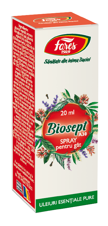 Spray pentru gat Biosept, 20ml, Fares