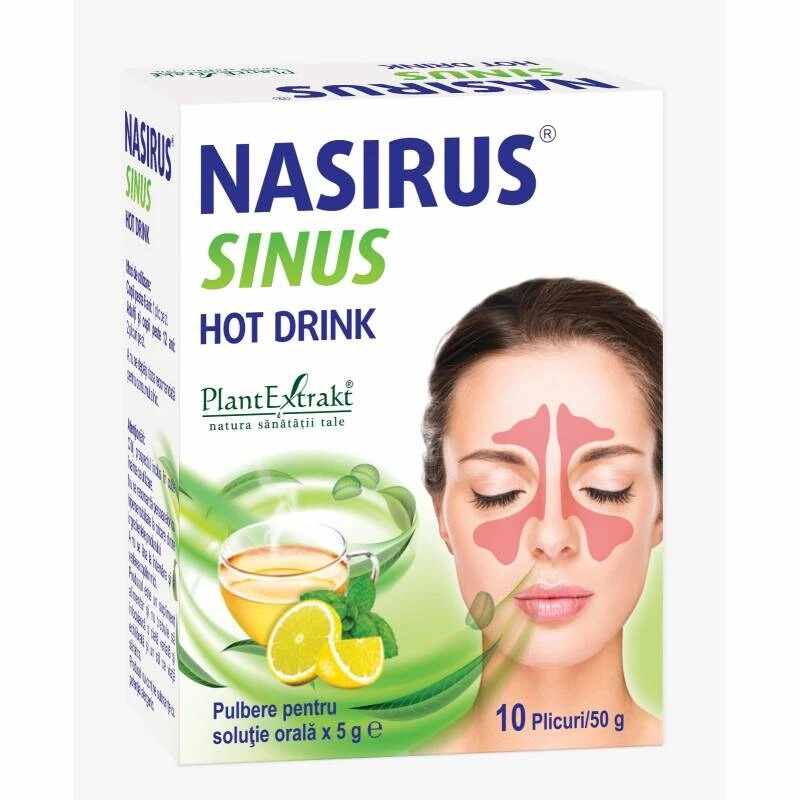 Nasirus Sinus Hot Drink, 10 plicuri, Plant Extrakt