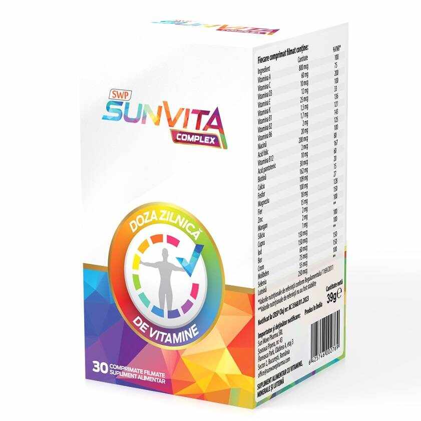 Sunvita Complex, 30 comprimate, SunWave Pharma